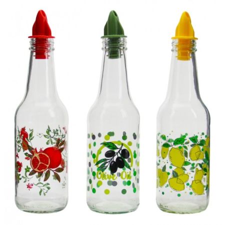 Sigma Set Of 3 Glass Oil & Vinegar Bottle 250 ml