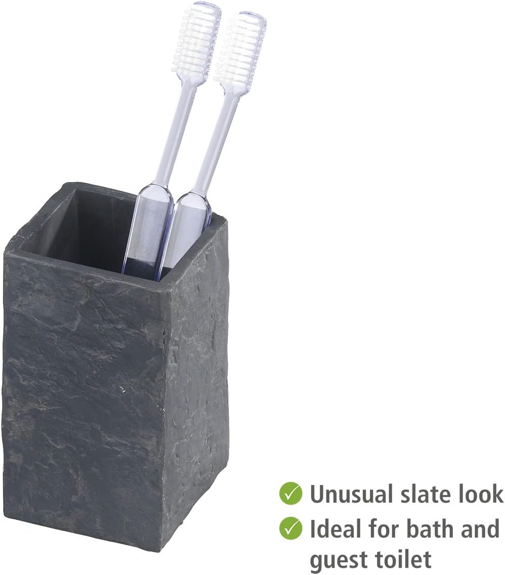 TOOTHBRUSH CUP "SLATE ROCK"