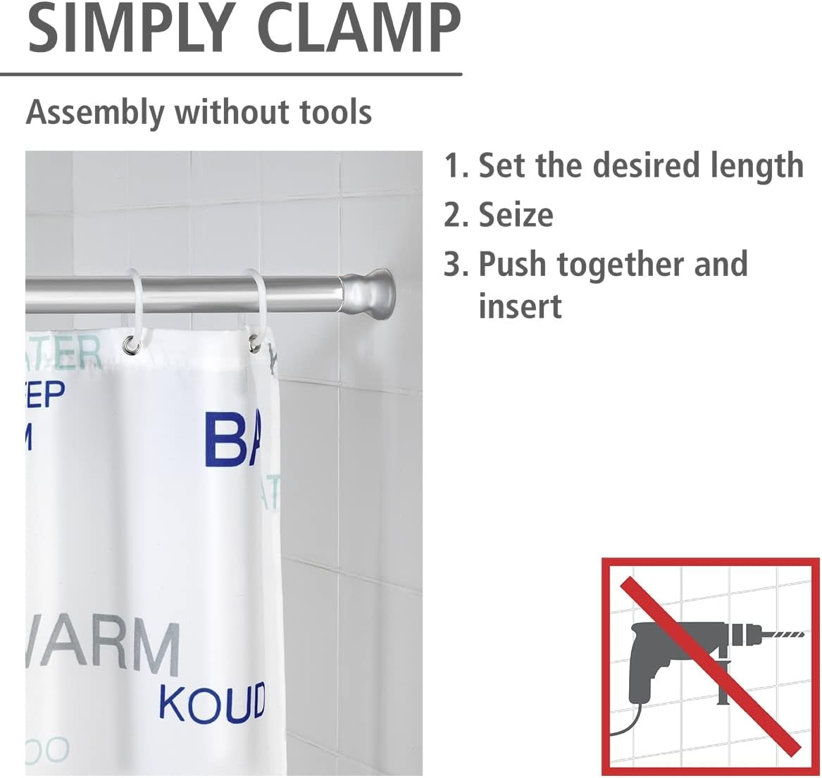 TELESCOPIC SLIDE BAR 20MM CHROME 70-115