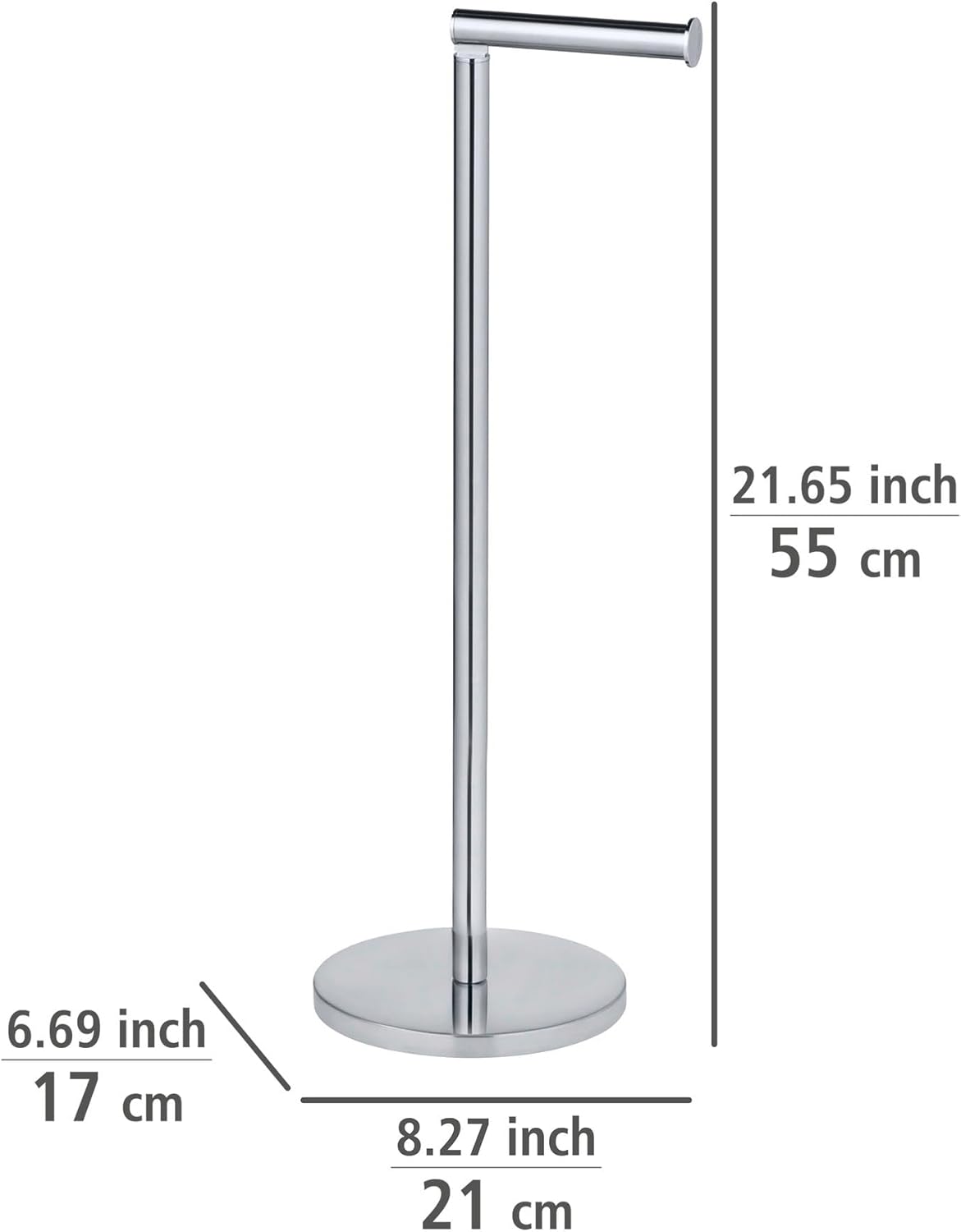 STAND TOILET PAPER HOLDER S/S