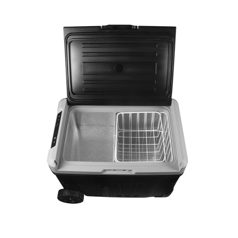 AQUALUX Car Fridge 50L, Compressor, 12V & 220V, Temperature from -16 to +16, Black