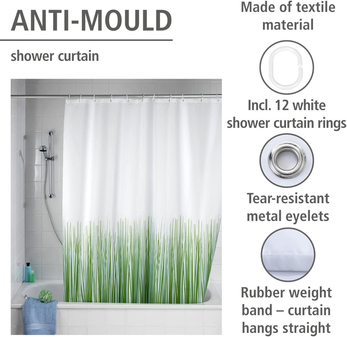 SHOWER CURTAIN 180*200 "NATURE"