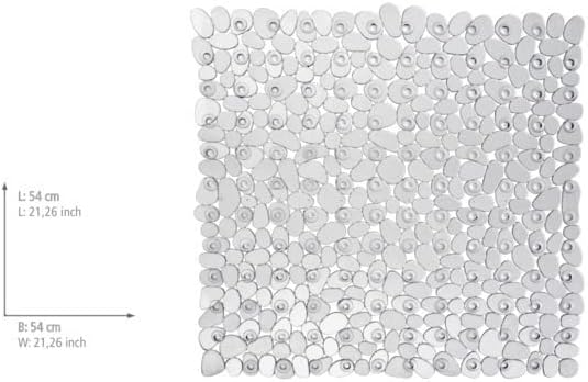 SHOWER MAT 54*54CM "PARADISE" TRASP.