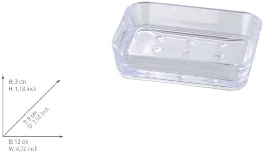 SOAP DISH "CANDY" TRANSPARENT