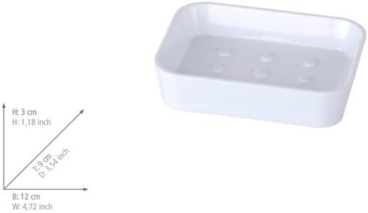 SOAP DISH CANDY WHITE