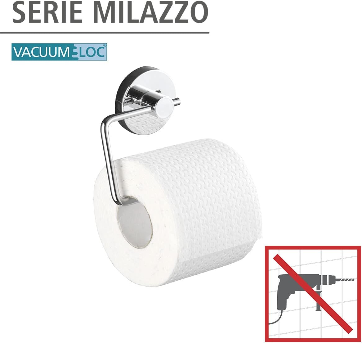 VACUUM-LOC TOILET PAPER HOLDER "MILAZZO"