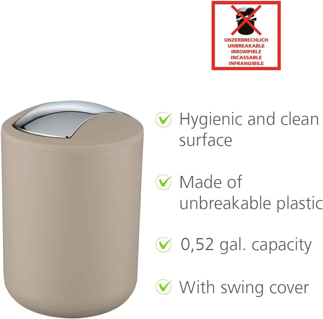 SWING COVER BIN" BRASIL" S TAUPE