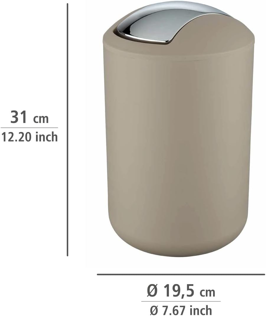 SWING COVER BIN" BRASIL" L TAUPE