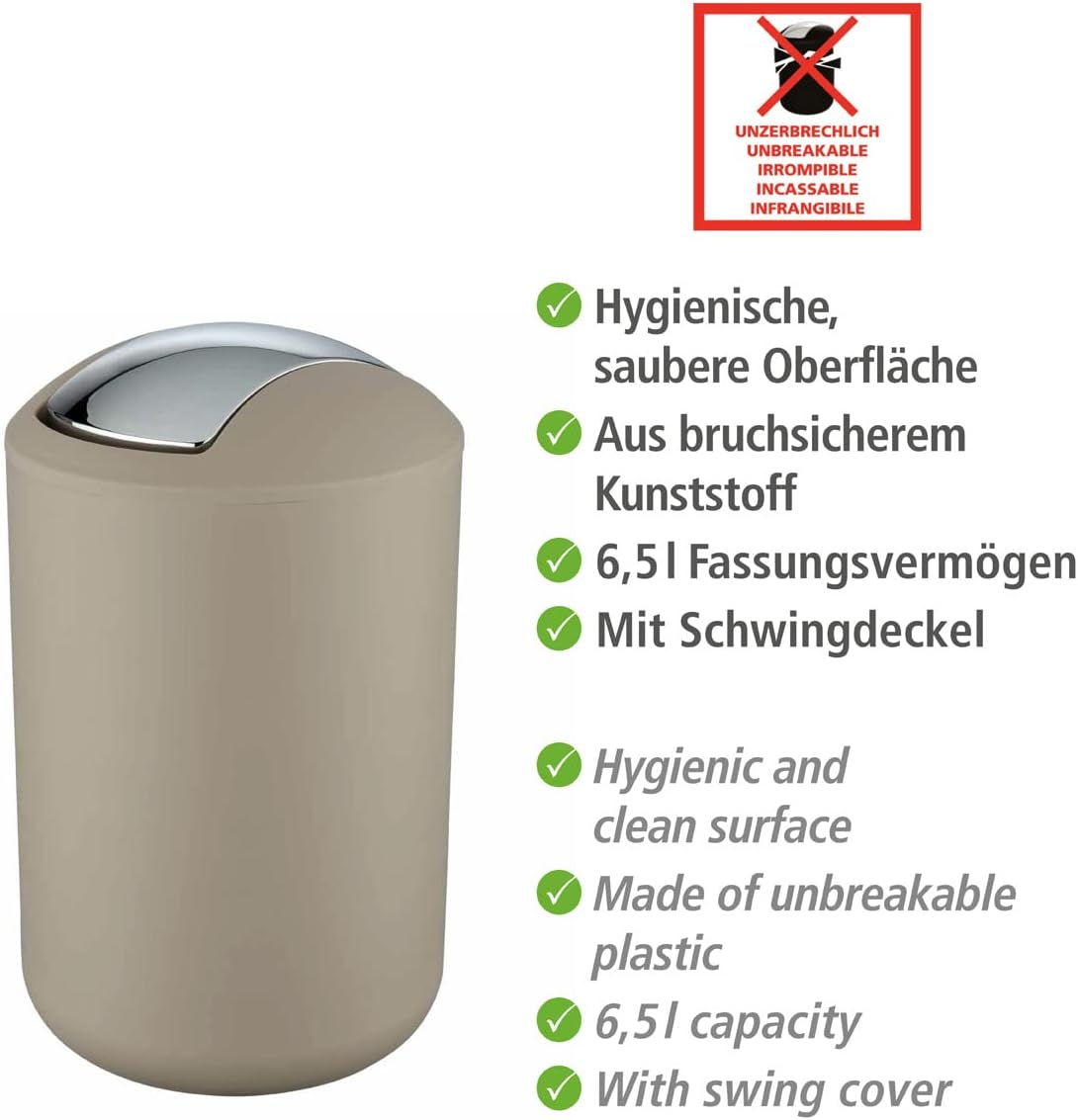 SWING COVER BIN" BRASIL" L TAUPE