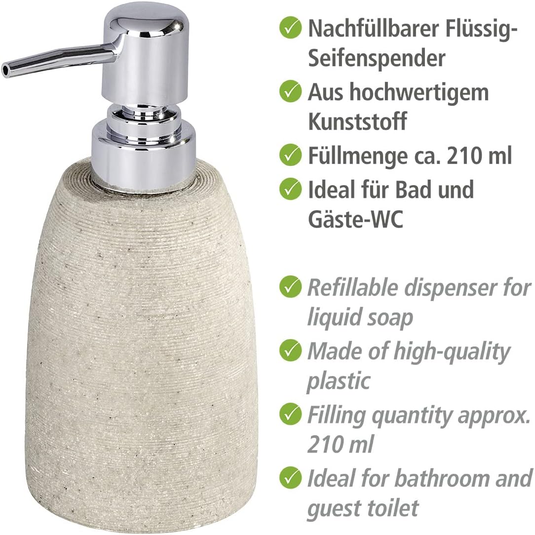 SOAP DISPENSER "GOA" BEIGE