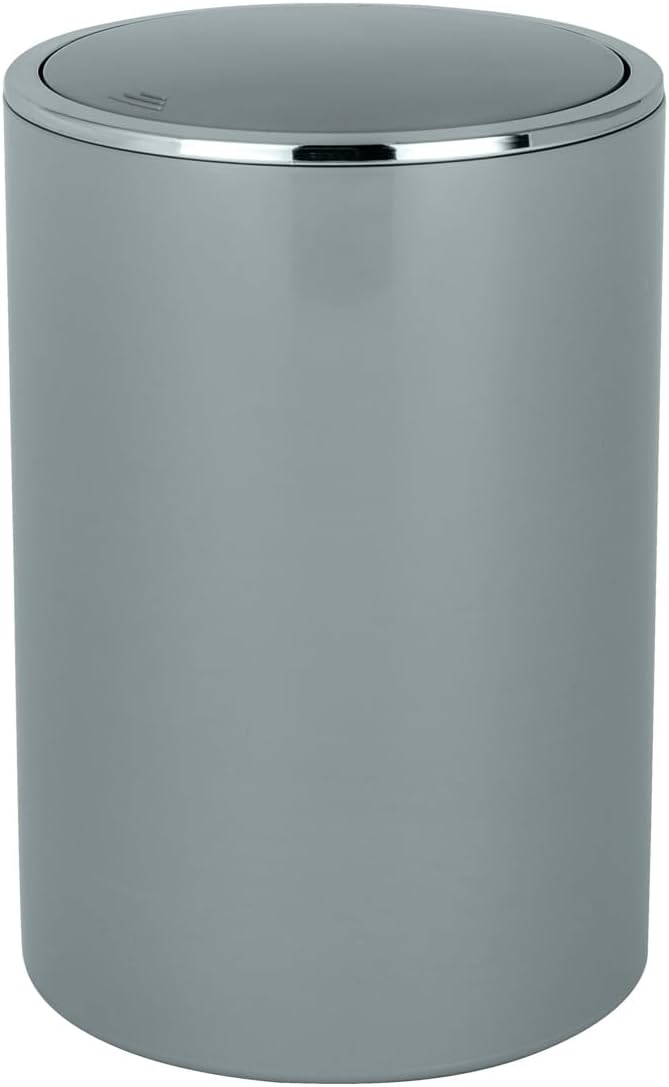 SWING COVER BIN "INCA" 5L GREY