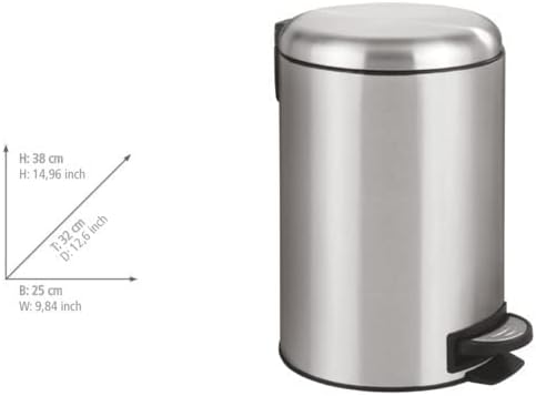 PEDAL BIN LEMAN 12LT. S.S.