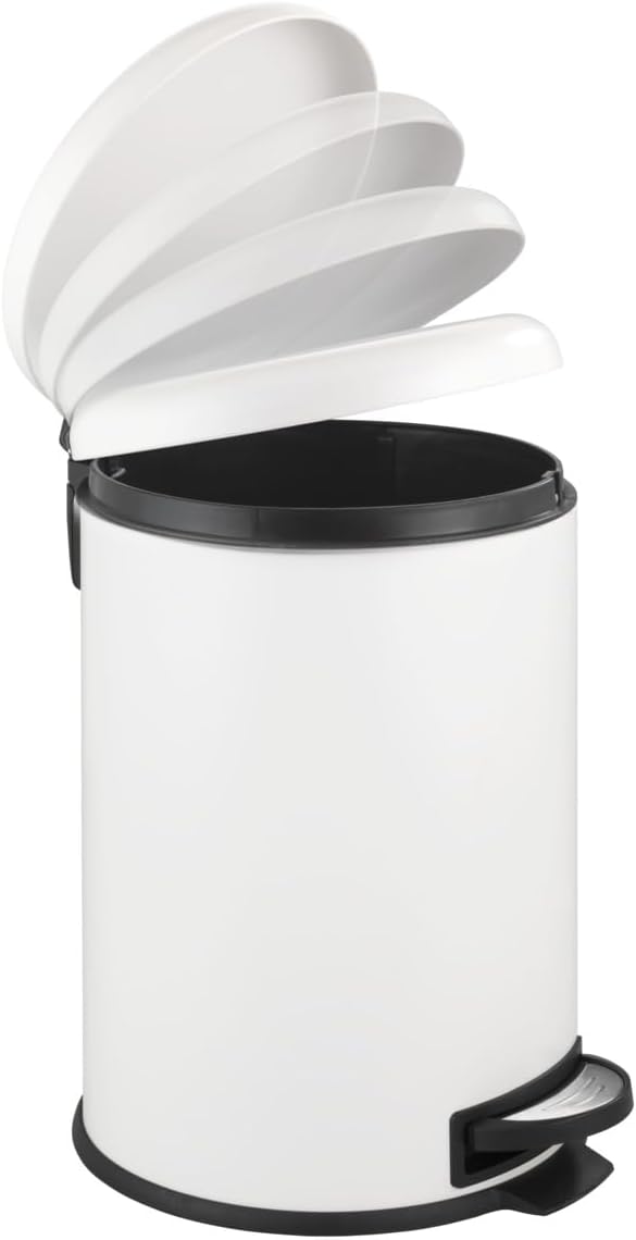 PEDAL BIN "LEMAN" 20LT WHITE
