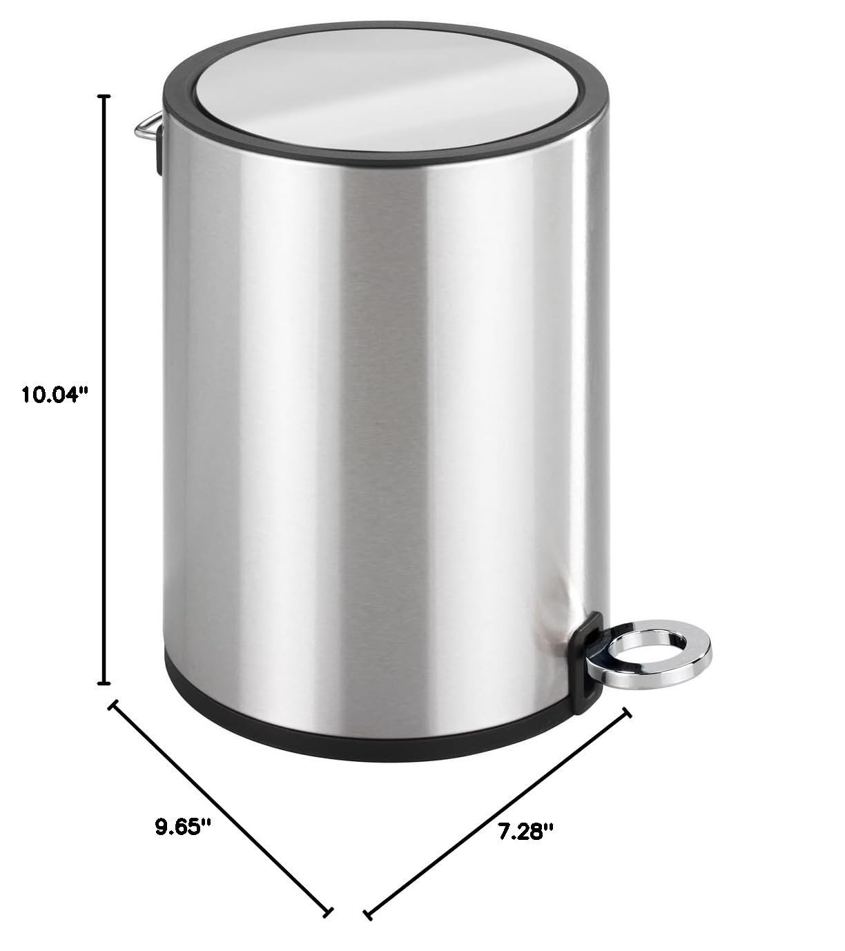 PEDAL BIN "MONZA" 3L S.S. SHINY