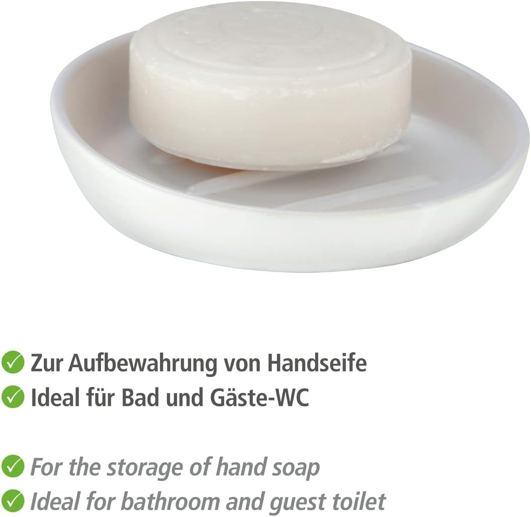 CERAMIC SOAP DISH MOD. BADI WHITE