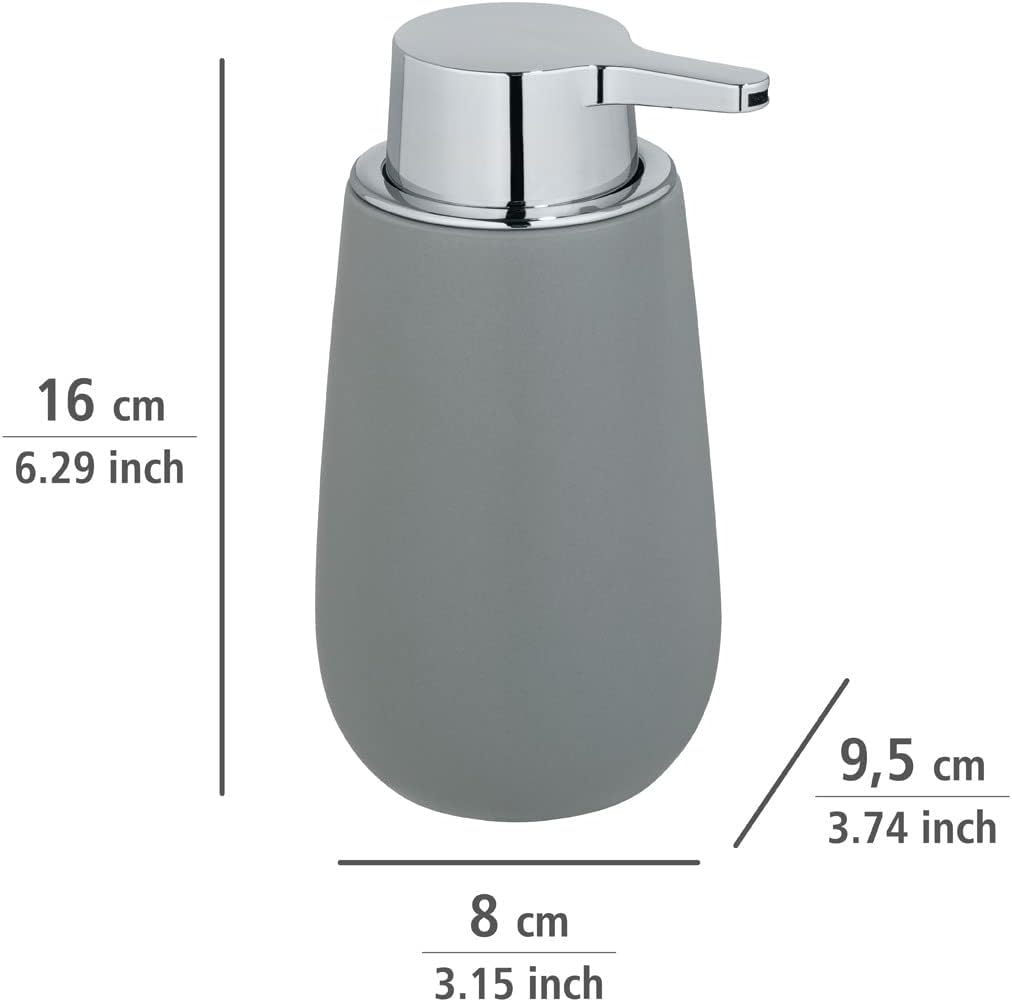 CERAMIC SOAP DISPENSER MOD. BADI GREY