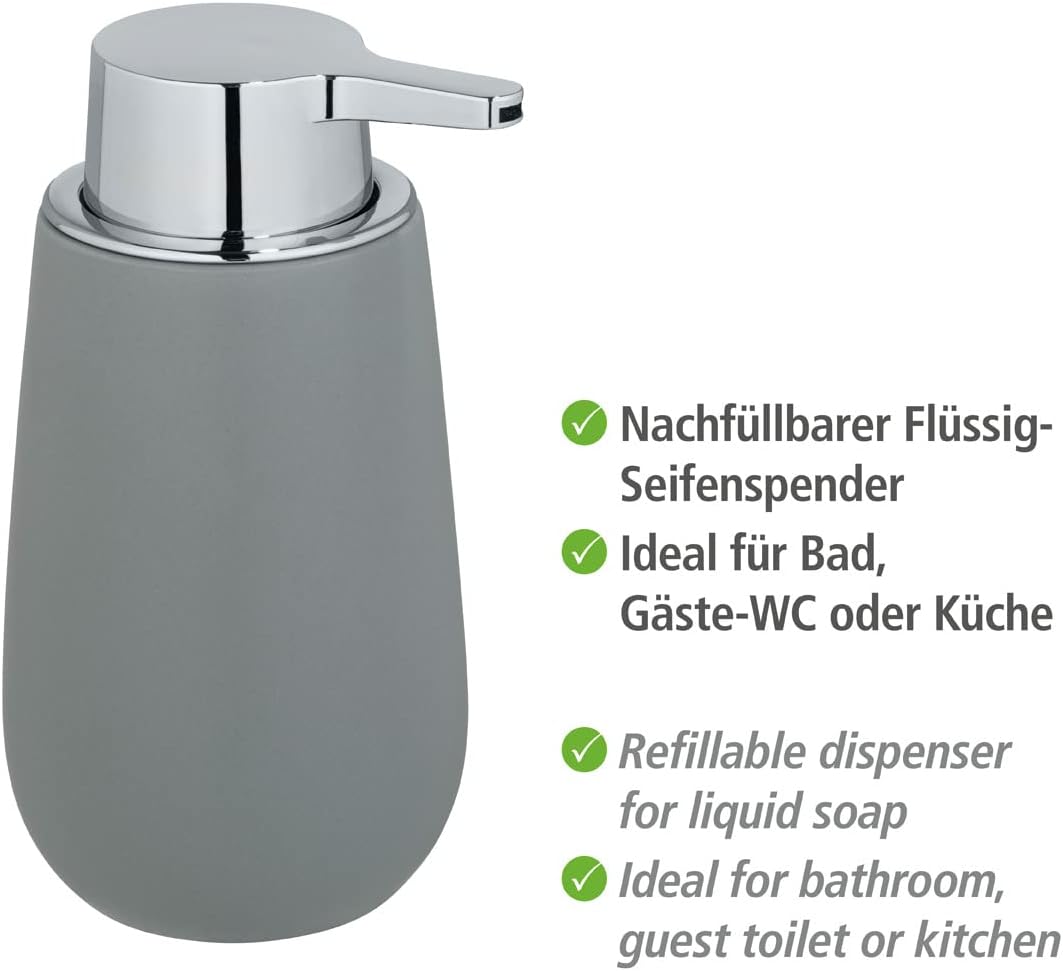 CERAMIC SOAP DISPENSER MOD. BADI GREY