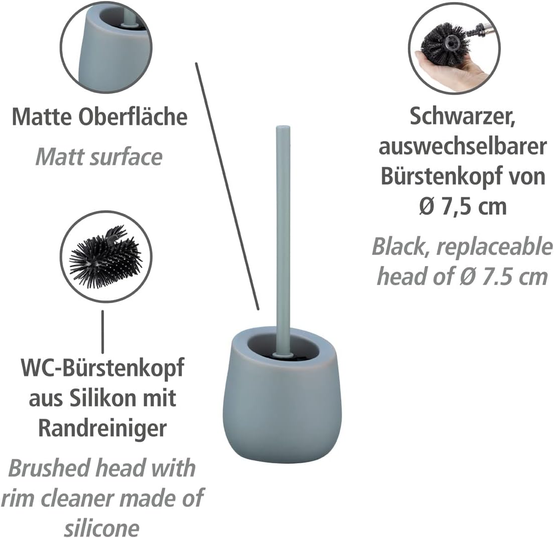 CERAMIC TOILET BRUSH MOD. BADI GREY