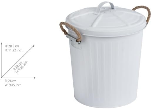 COSMETIC BIN "GARA" WHITE