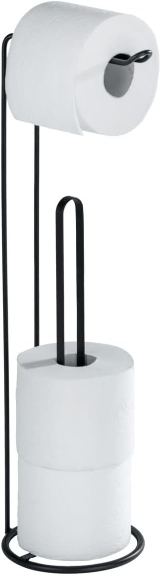 TOILET ROLL HOLDER "LUGANO" BLACK