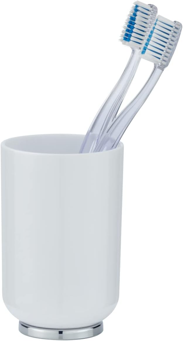 TUMBLER "POSA" WHITE/CHROME