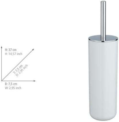 TOILET BRUSH "POSA" WHITE/CHROME CLOS