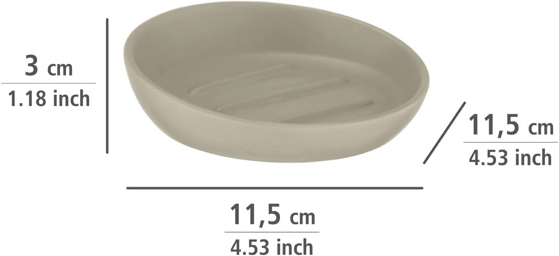 CERAMIC SOAP DISH MOD. "BADI" BEIGE