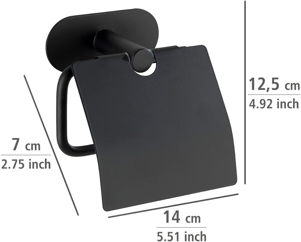 TURBO-LOC PAPER HOLDER W/COV OREA BLACK