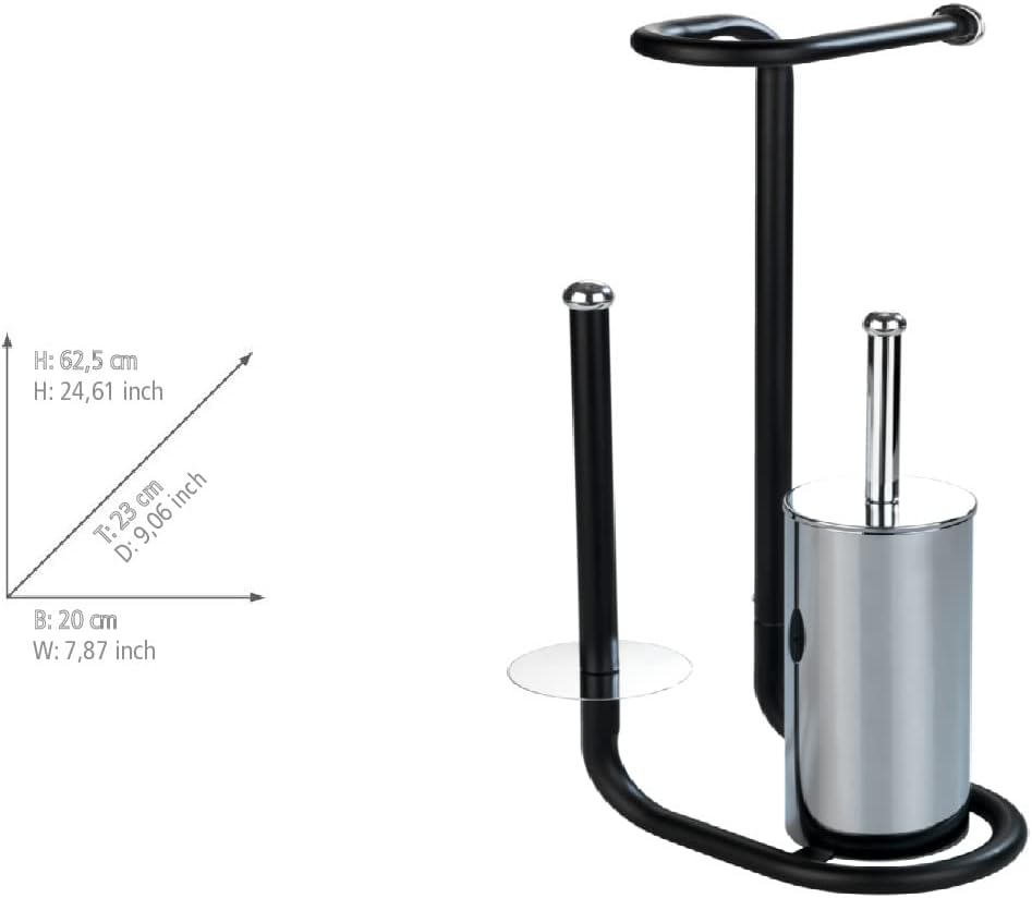 FREESTAND. TOILET BRUSH UNIVERSALO BLACK