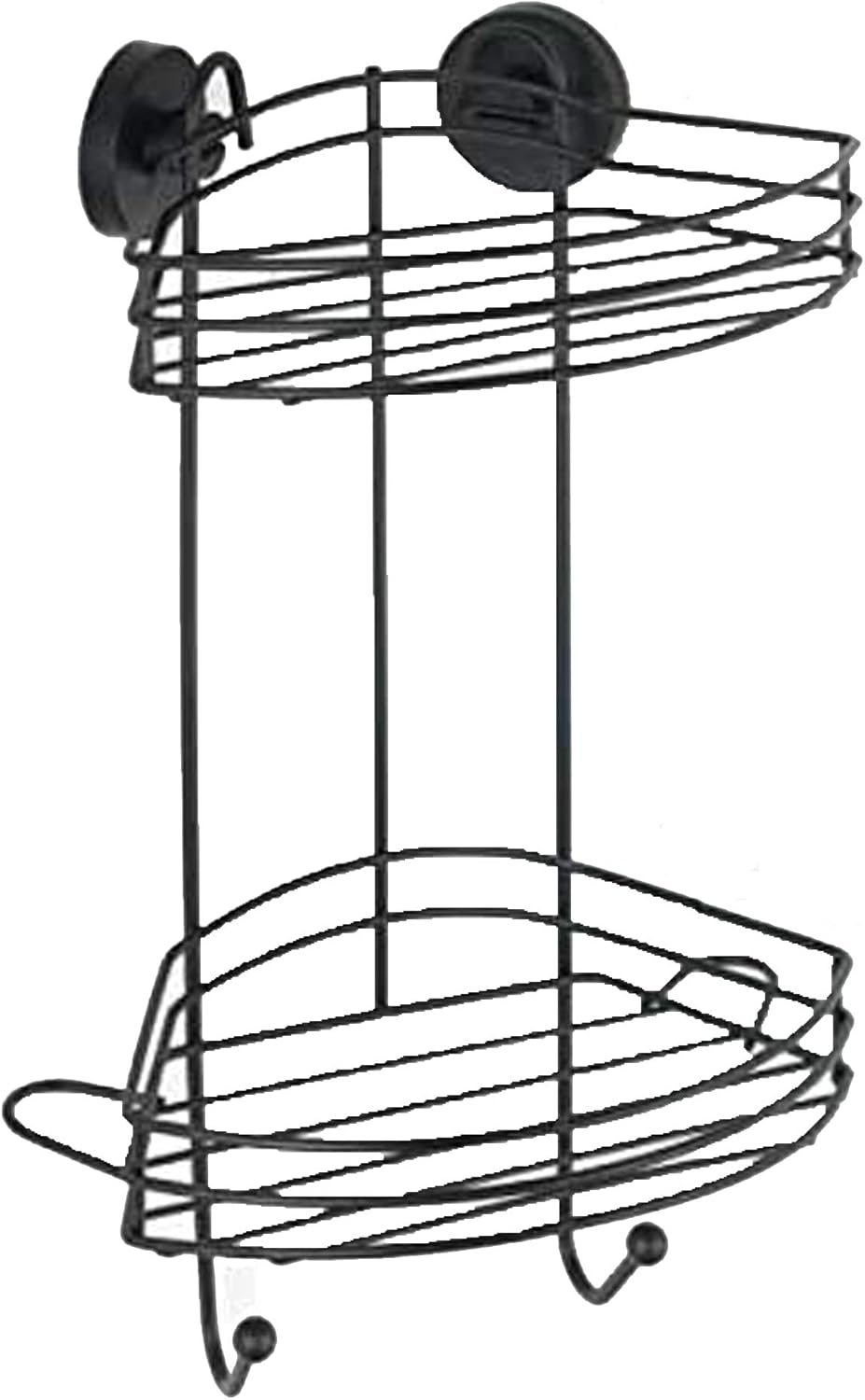 VACUUM-LOC 2-TIER CORNER RACK BLACK