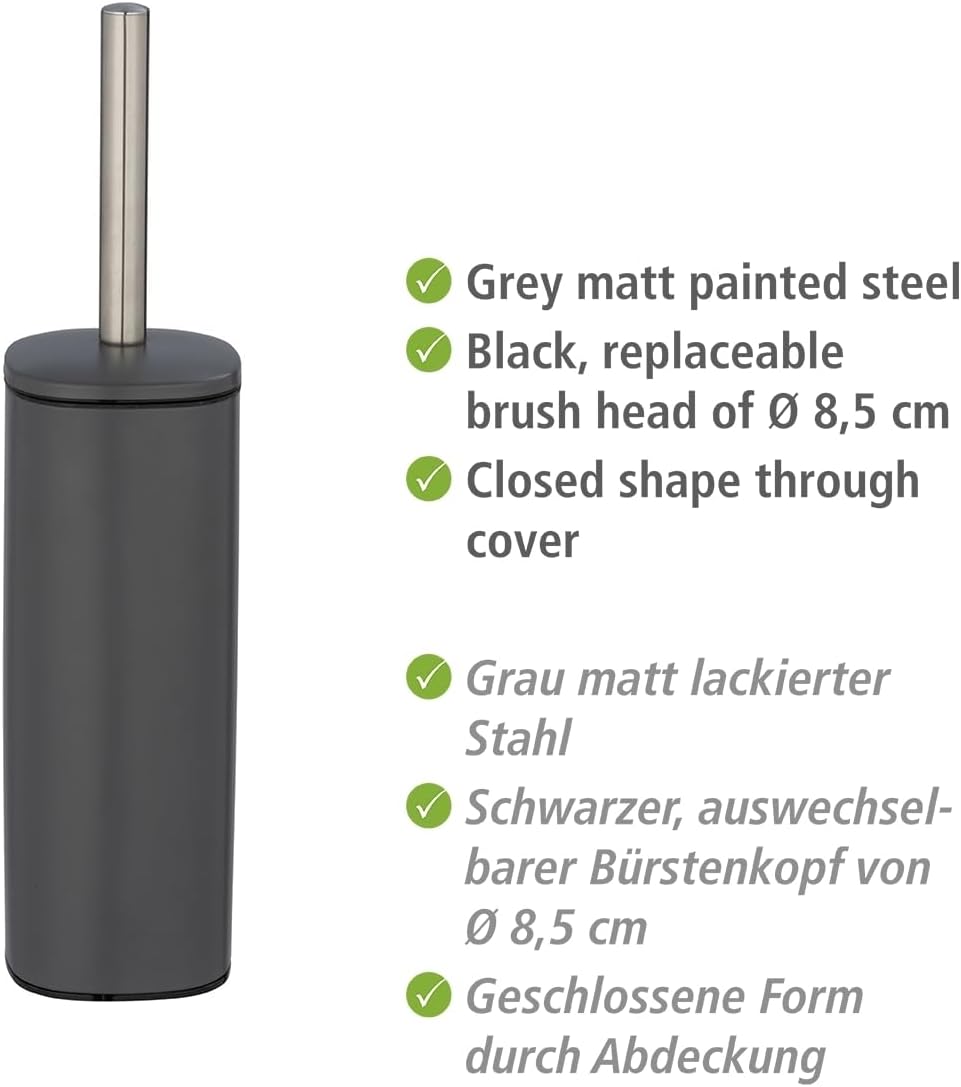 TOILET BRUSH MOD. ALASSIO, GREY