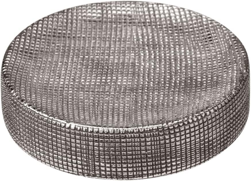 CERAMIC SOAP DISH "RIVARA" SILVER