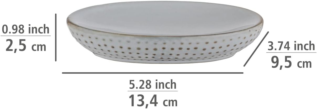 CERAMIC SOAP DISH MOD. BELLANTE, L.BLUE