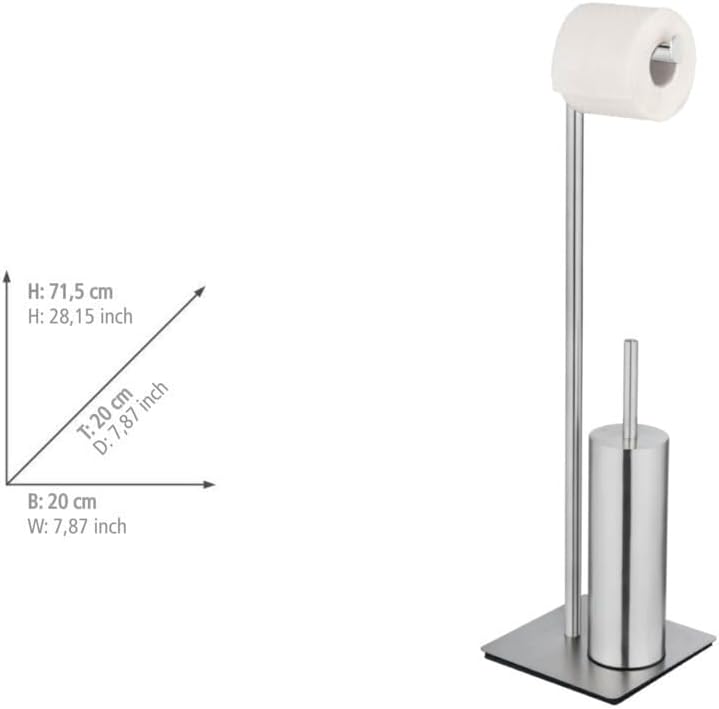 FREESTANDING TOILET BRUSH "RECCO" MATT