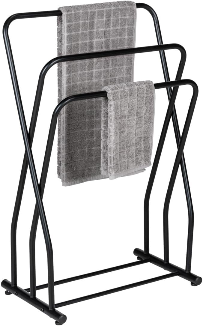 TOWEL AND CLOTHES STAND "GRANELLI" BLACK