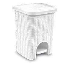 DUSTBIN 6L "ELEGANCE" WHITE
