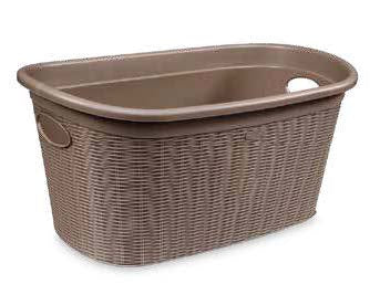 LAUNDRY BASKET "ELEGANCE" 35L BEIGE/ TOR