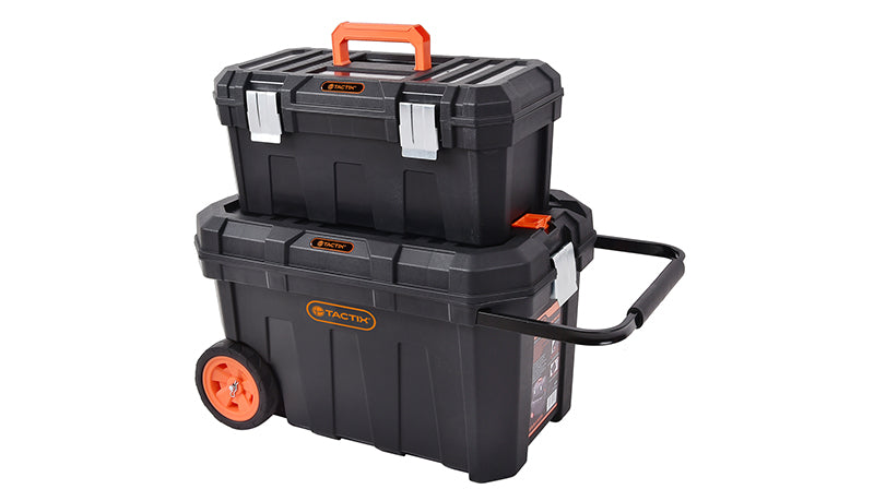 Tactix New 2 in 1 Rolling Tool Box Set