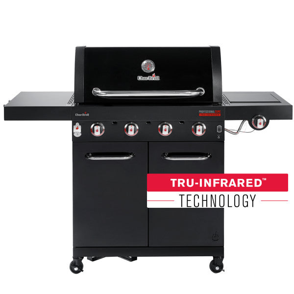 Charbroil Professional Core 4 Burner +Side Burner Gas Grill Black TRU