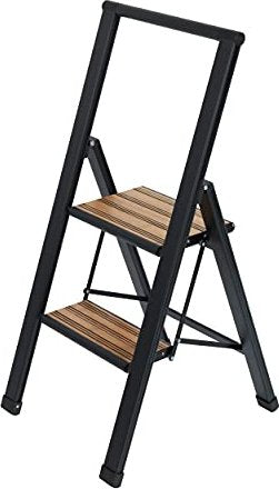 ALU-DESIGN STEPLADDER 2 STEPS BLACK