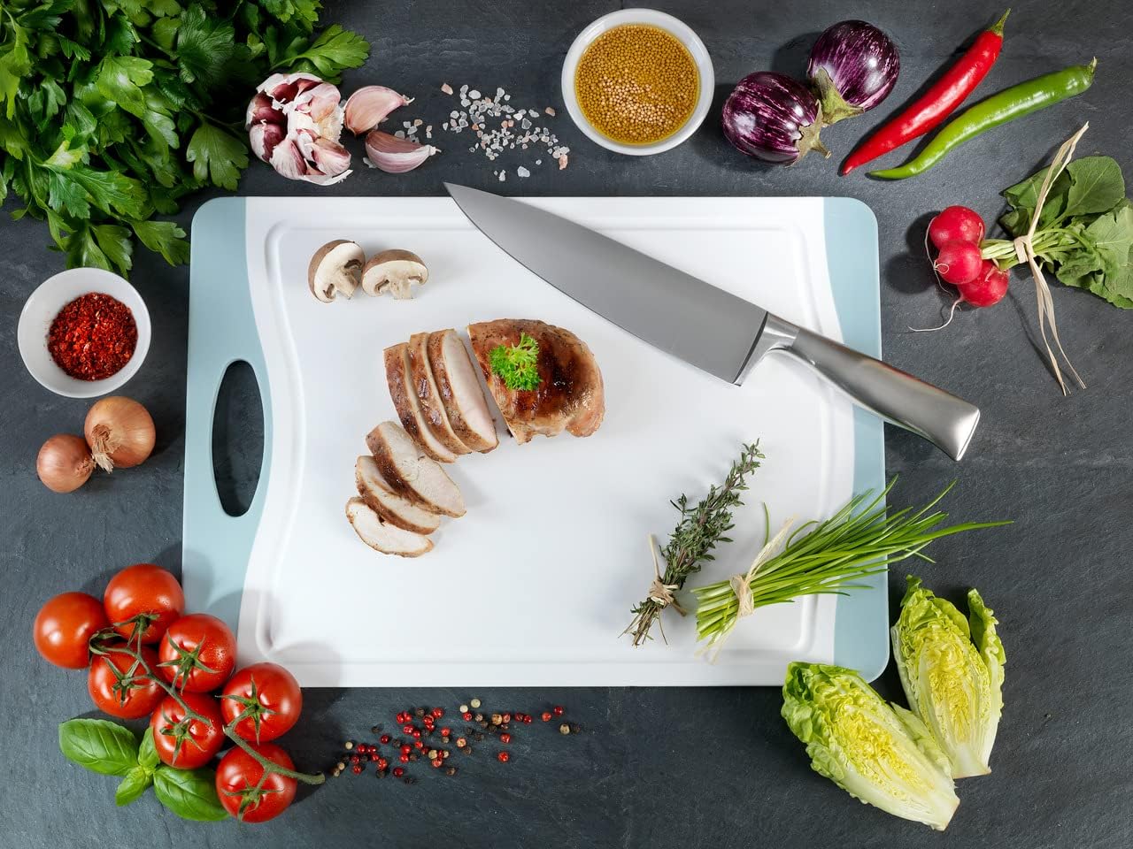 CUTTING BOARD PP/TPE EASY 39.5*28CM