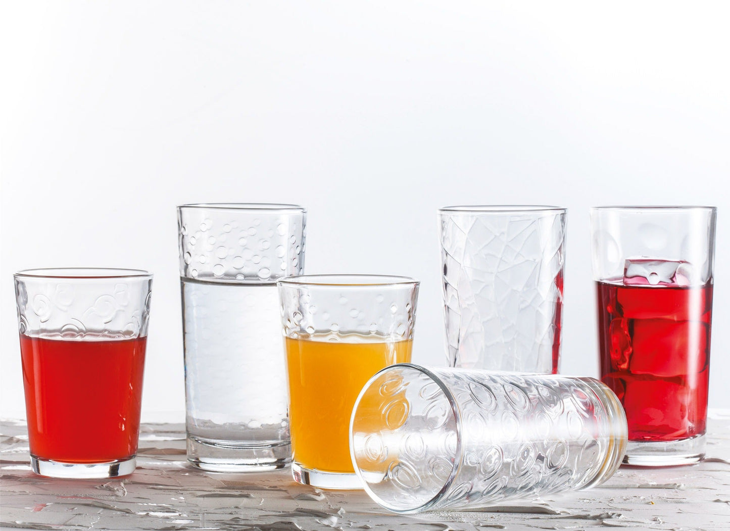 SET*6 WHISKY TUMBLER 28.5CL "DIAMOND"