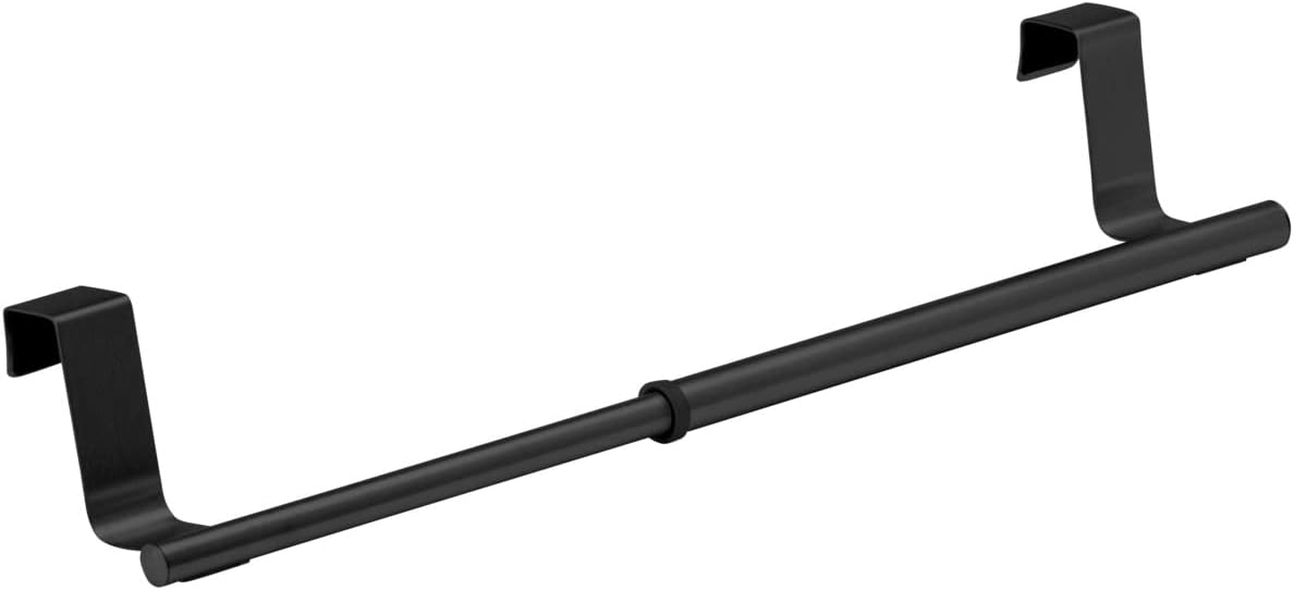 OVER CABINET TOWEL ROD 36-60CM BLACK
