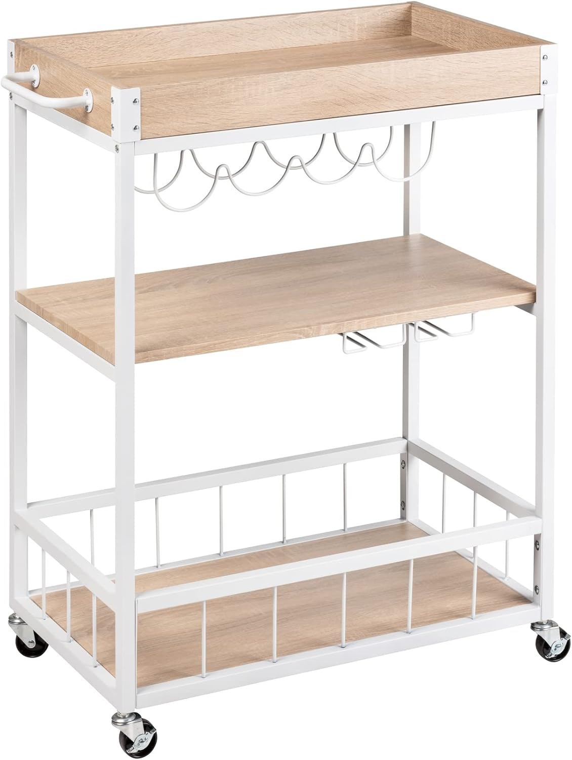 KITCHEN TROLLEY "RUSTICO" SONOMA WHITE