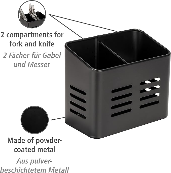 CUTLERY BASKET "BACO" BLACK