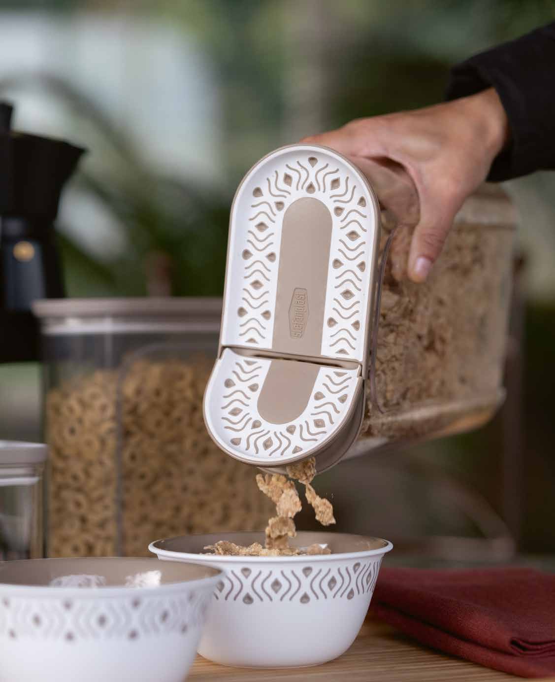 CEREAL AIRTIGHT JAR "TOSCA" 2L BEIGE