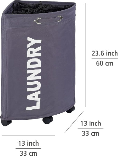 LAUNDRY BIN "TRESCO" GREY