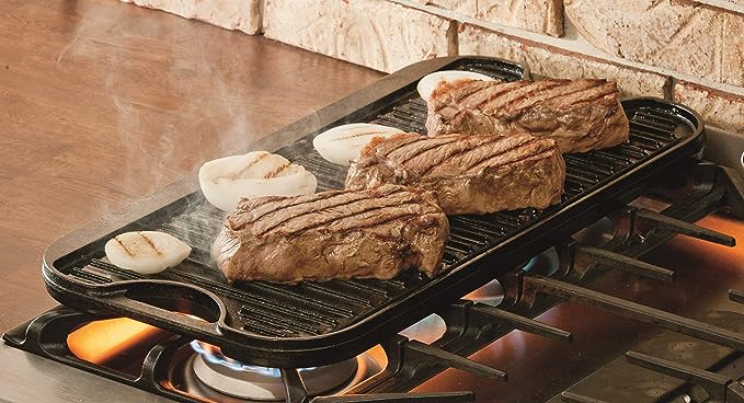 LODGE Pro-Grid Iron Reversible Grill/Griddle LPGI3