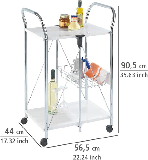 KITCHEN TROLLEY SUNNY WHITE