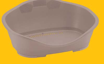 PET BED 56*42*24CM "SLEEPER 1" DARK GREY